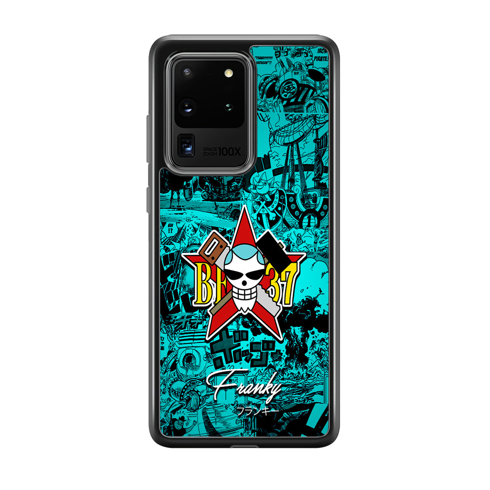 One Piece Franky Logo Comic Samsung Galaxy S20 Ultra Case-Phone Case-Tempered Glass Case-Altracase