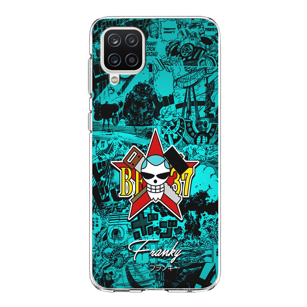 One Piece Franky Logo Comic Samsung Galaxy A12 Case-Phone Case-Clear Soft Case-Altracase