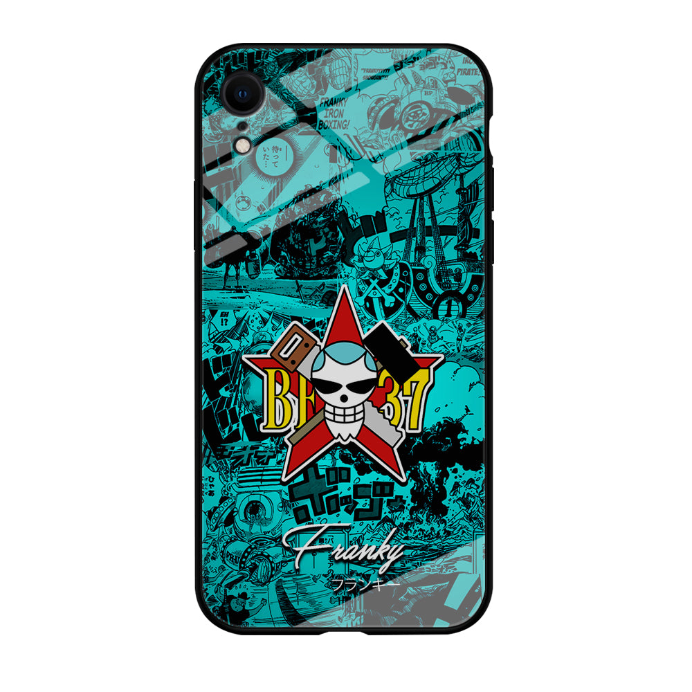 One Piece Franky Logo Comic iPhone XR Case-Phone Case-Tempered Glass Case-Altracase