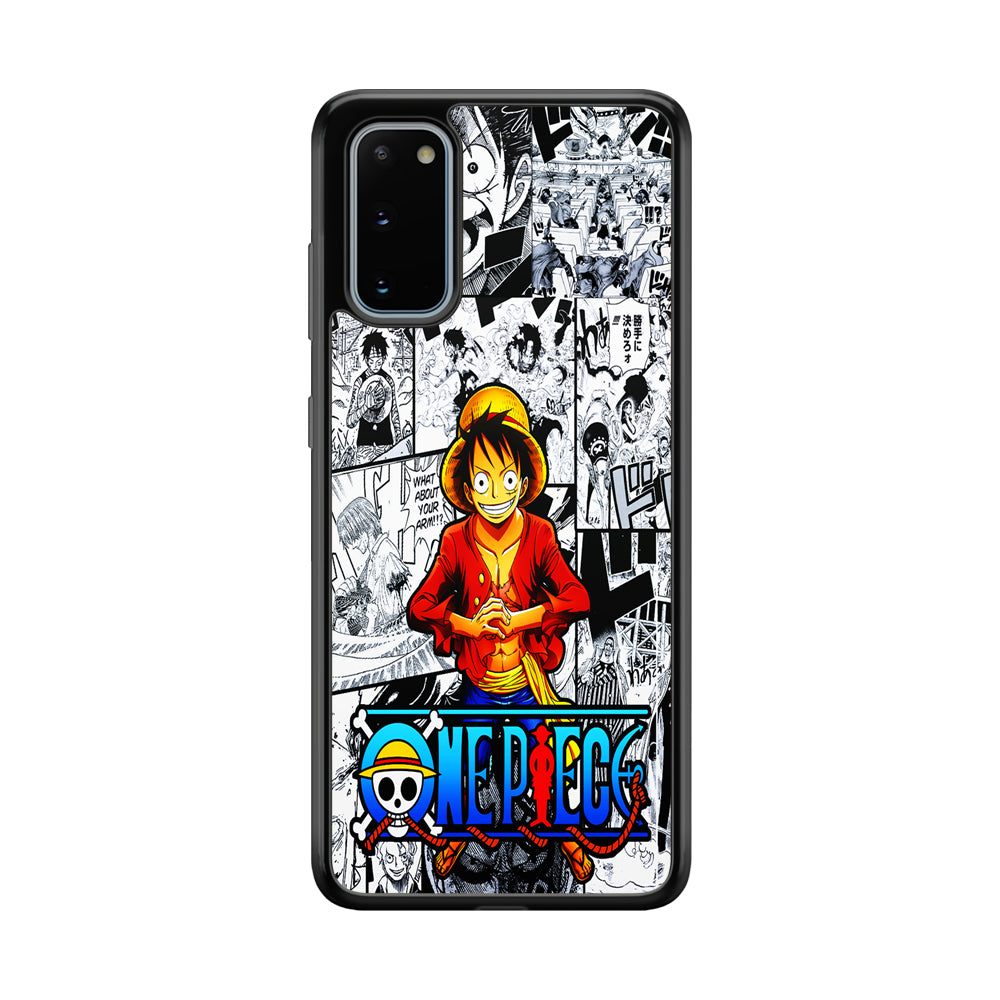 One Piece Luffy Comic Samsung Galaxy S20 Case-Phone Case-Tempered Glass Case-Altracase