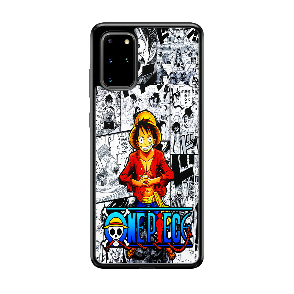 One Piece Luffy Comic Samsung Galaxy S20 Plus Case-Phone Case-Tempered Glass Case-Altracase