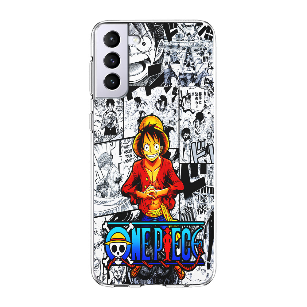 One Piece Luffy Comic Samsung Galaxy S24 Plus Case-Phone Case-Clear Soft Case-Altracase