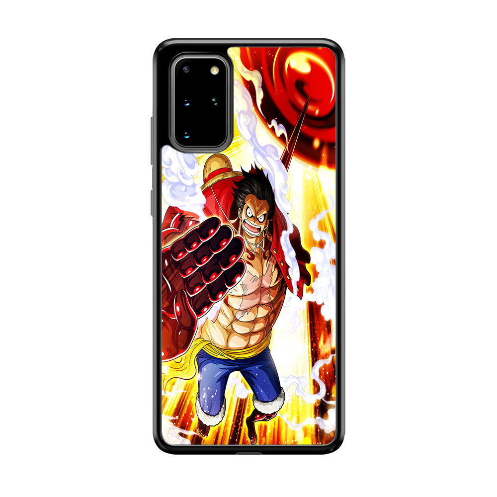 One Piece Luffy Gear Fourth Samsung Galaxy S20 Plus Case-Phone Case-Rubber Black (2D Case)-Altracase