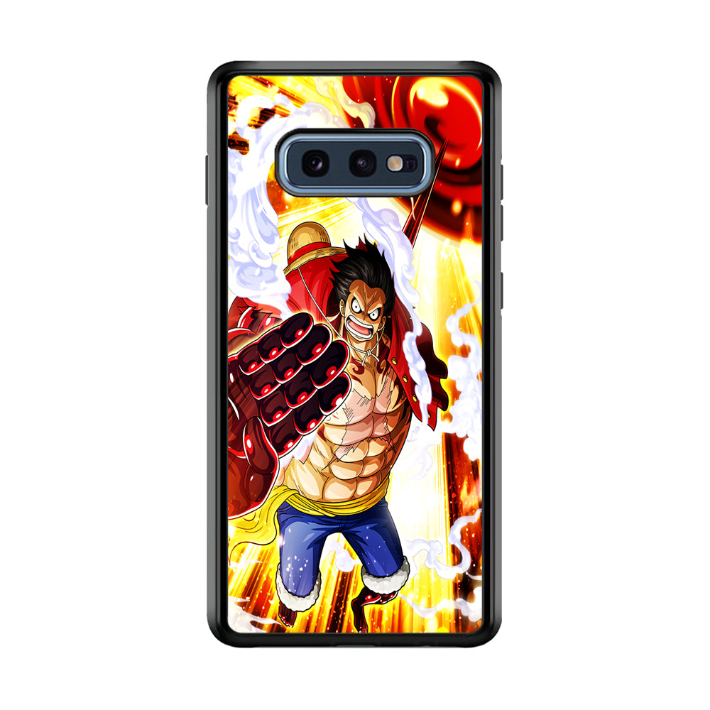 One Piece Luffy Gear Fourth Samsung Galaxy S10E Case-Phone Case-Rubber Black (2D Case)-Altracase