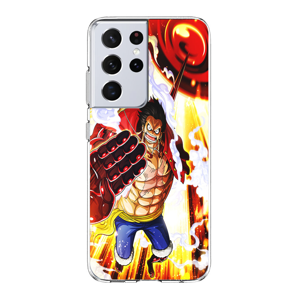 One Piece Luffy Gear Fourth Samsung Galaxy S21 Ultra Case-Phone Case-Clear Soft Case-Altracase