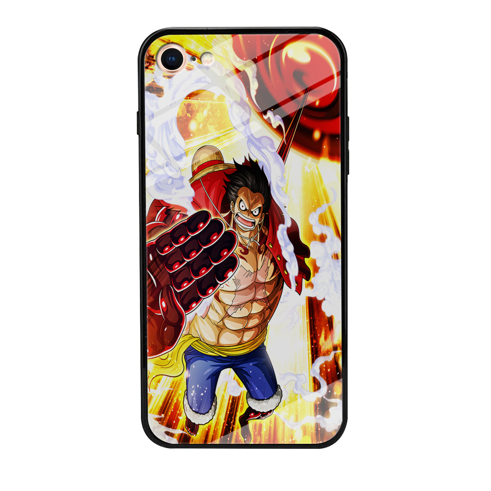 One Piece Luffy Gear Fourth iPhone SE 2020 Case-Phone Case-Tempered Glass Case-Altracase