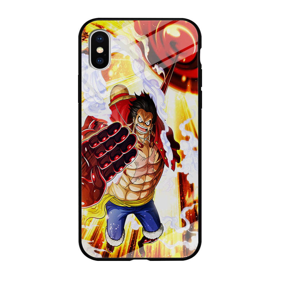 One Piece Luffy Gear Fourth iPhone Xs Case-Phone Case-Tempered Glass Case-Altracase