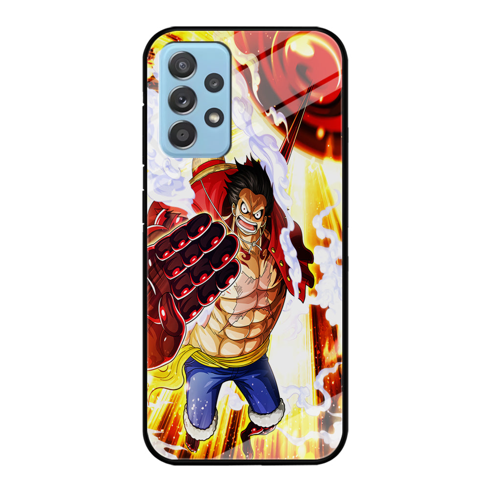 One Piece Luffy Gear Fourth Samsung Galaxy A72 Case-Phone Case-Tempered Glass Case-Altracase
