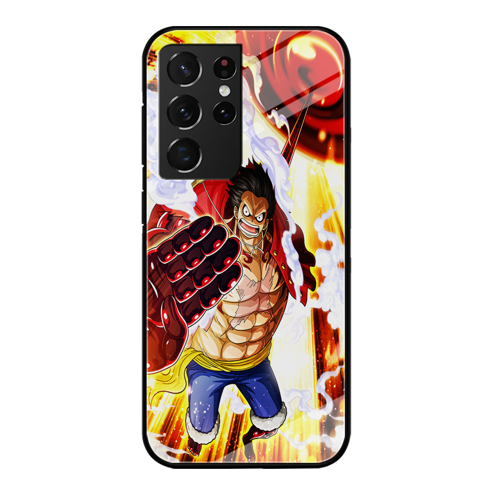 One Piece Luffy Gear Fourth Samsung Galaxy S21 Ultra Case-Phone Case-Tempered Glass Case-Altracase