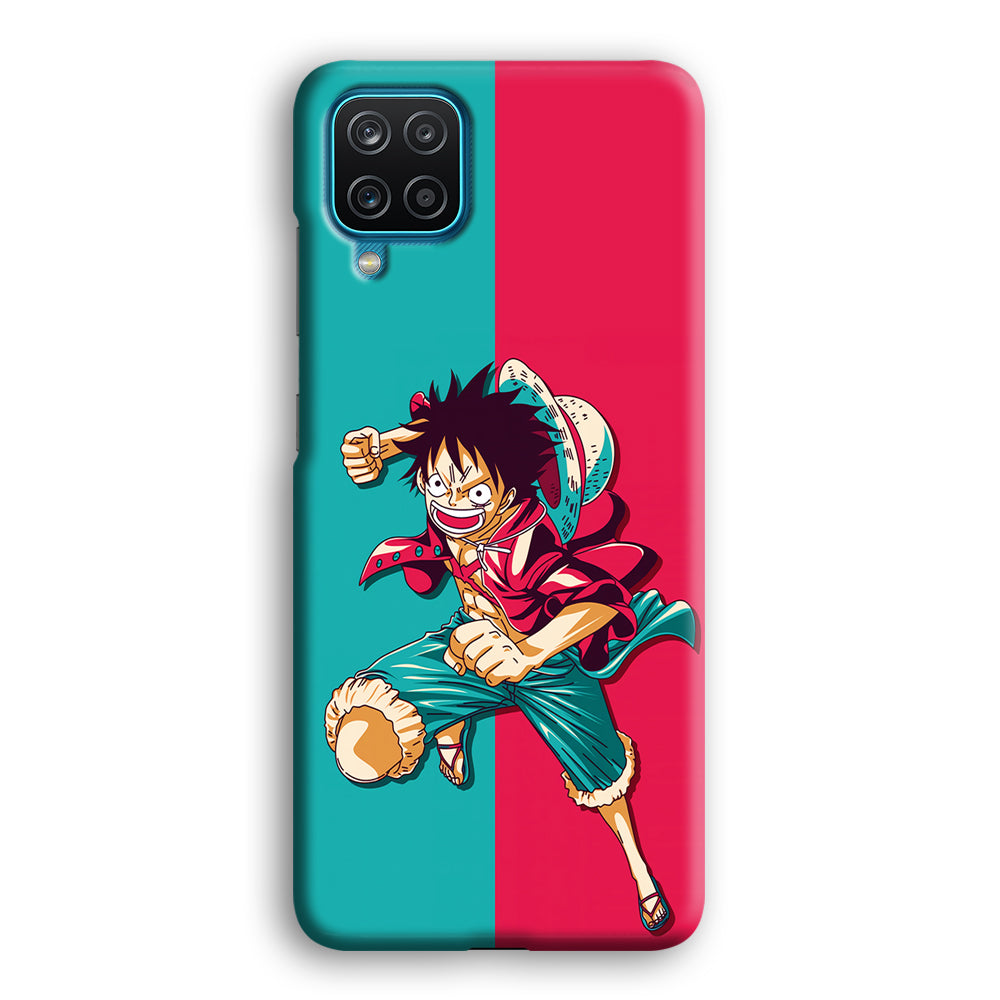 One Piece Luffy Red Blue Samsung Galaxy A12 Case-Phone Case-3D Case-Altracase
