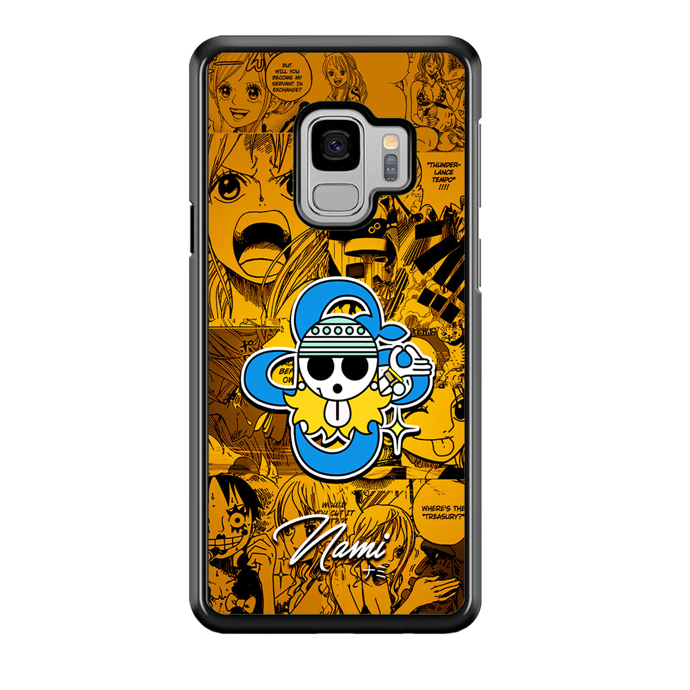 One Piece Nami Logo Comic Samsung Galaxy S9 Case-Phone Case-Tempered Glass Case-Altracase