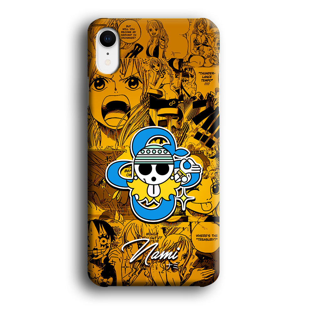 One Piece Nami Logo Comic iPhone XR Case-Phone Case-3D Case-Altracase