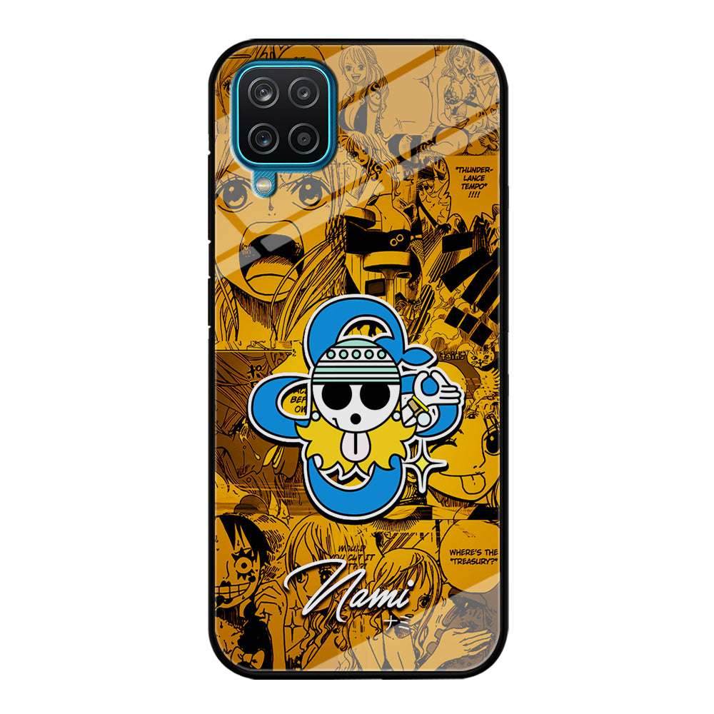 One Piece Nami Logo Comic Samsung Galaxy A12 Case-Phone Case-Tempered Glass Case-Altracase