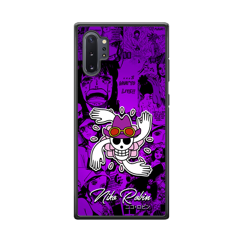 One Piece Robin Comic Samsung Galaxy Note 10 Plus Case-Phone Case-Tempered Glass Case-Altracase