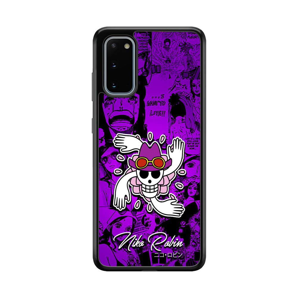 One Piece Robin Comic Samsung Galaxy S20 Case-Phone Case-Tempered Glass Case-Altracase