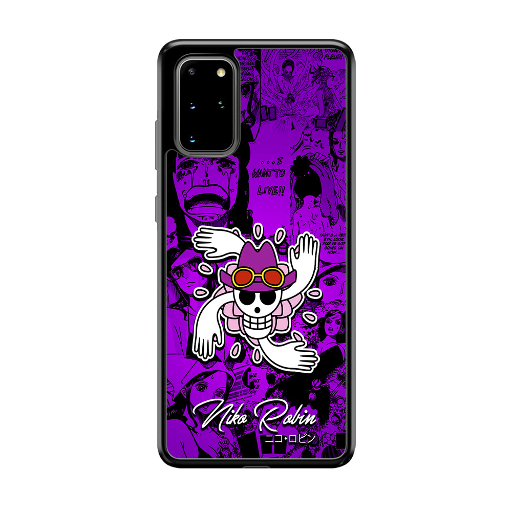 One Piece Robin Comic Samsung Galaxy S20 Plus Case-Phone Case-Tempered Glass Case-Altracase
