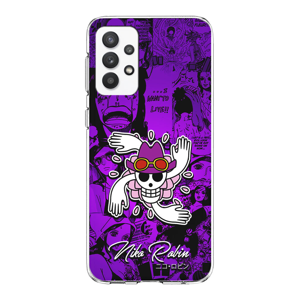 One Piece Robin Comic Samsung Galaxy A32 Case-Phone Case-Clear Soft Case-Altracase