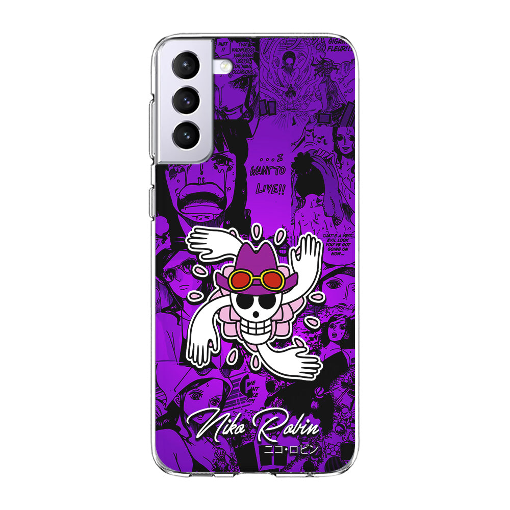 One Piece Robin Comic Samsung Galaxy S24 Case-Phone Case-Clear Soft Case-Altracase