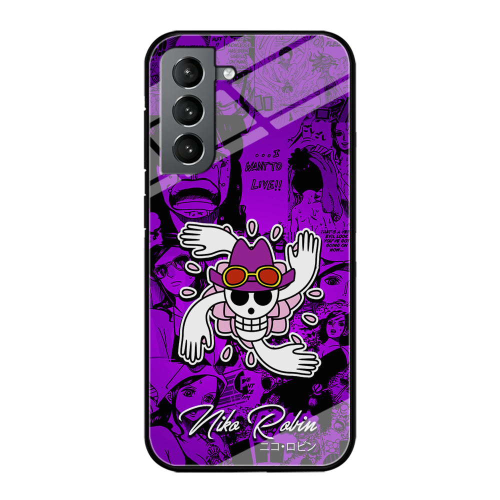 One Piece Robin Comic Samsung Galaxy S23 Case-Phone Case-Tempered Glass Case-Altracase