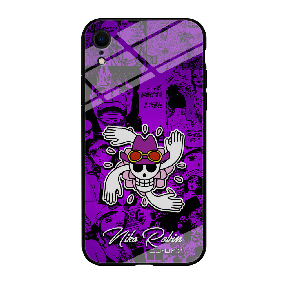 One Piece Robin Comic iPhone XR Case-Phone Case-Tempered Glass Case-Altracase