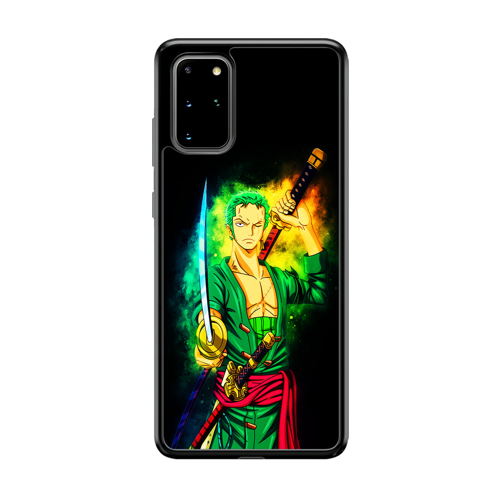 One Piece Roronoa Zoro Art Samsung Galaxy S20 Plus Case-Phone Case-Tempered Glass Case-Altracase