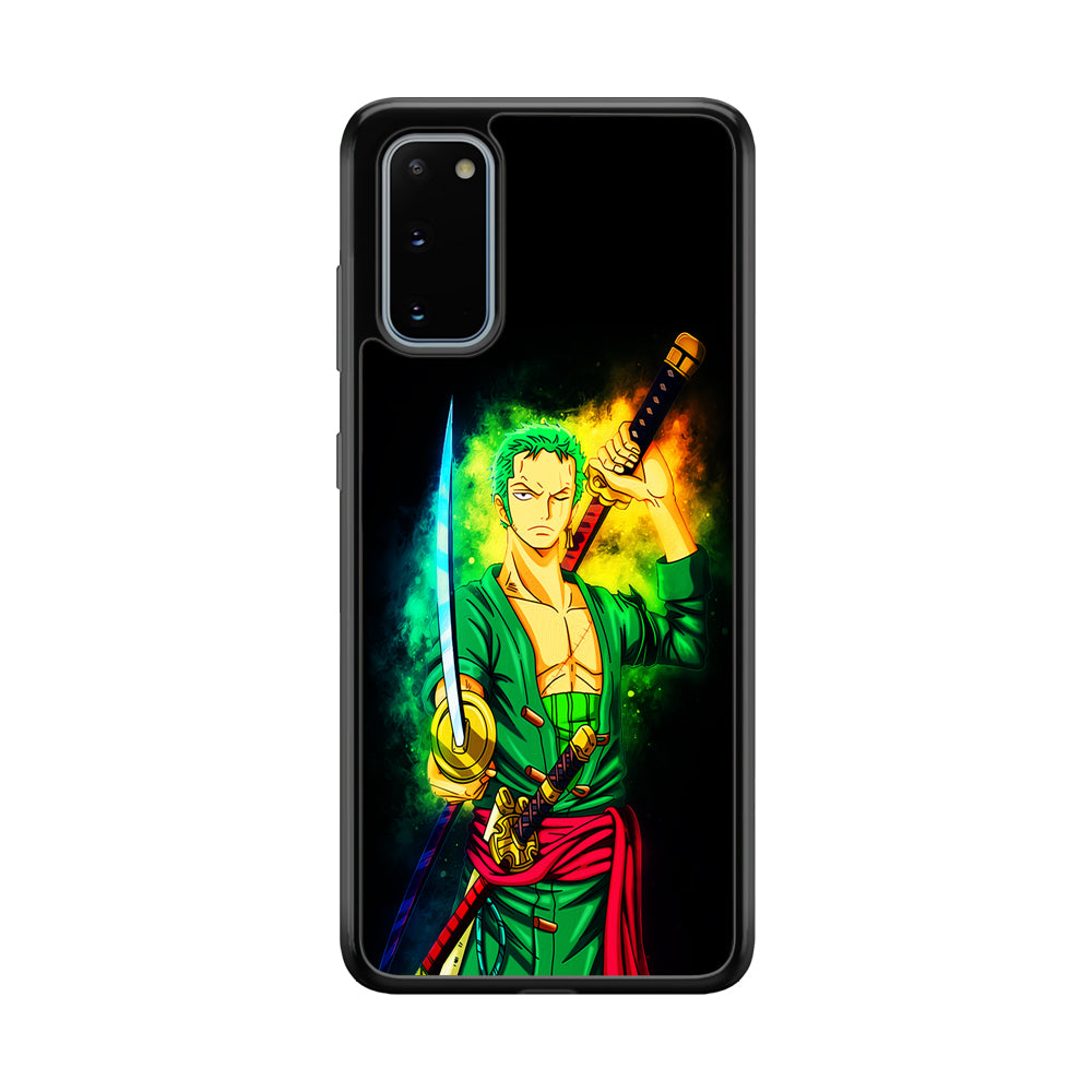 One Piece Roronoa Zoro Art Samsung Galaxy S20 Case-Phone Case-Tempered Glass Case-Altracase