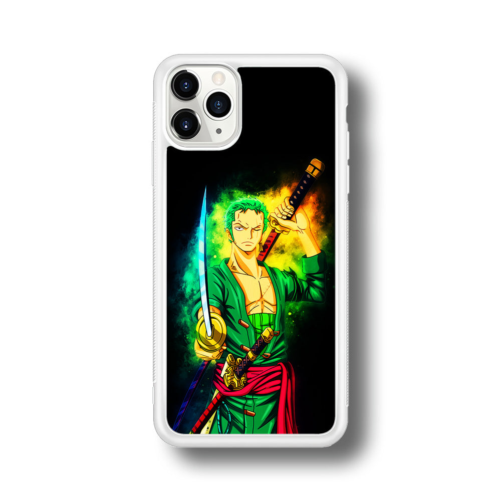 One Piece Sabo Logo Comic iPhone 11 Pro Max Case-Phone Case-Rubber White (2D Case)-Altracase