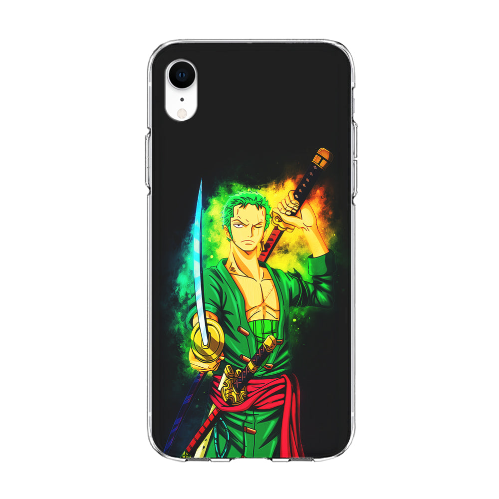 One Piece Roronoa Zoro Art iPhone XR Case-Phone Case-Clear Soft Case-Altracase
