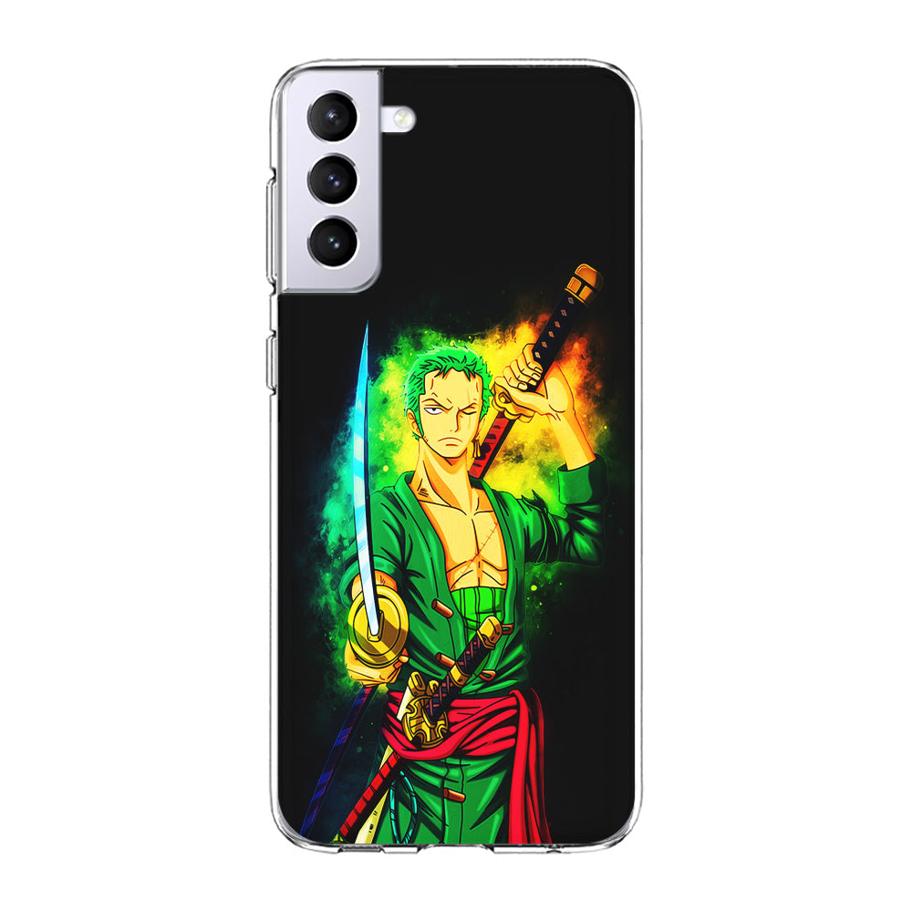 One Piece Roronoa Zoro Art Samsung Galaxy S23 Case-Phone Case-Clear Soft Case-Altracase