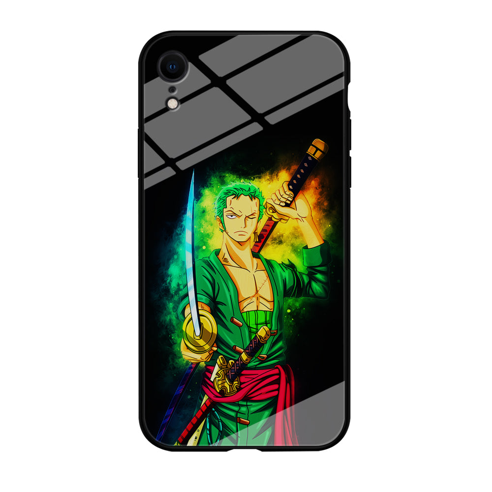 One Piece Roronoa Zoro Art iPhone XR Case-Phone Case-Tempered Glass Case-Altracase