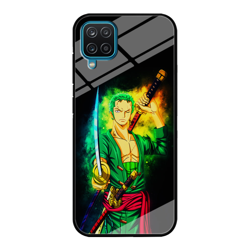 One Piece Roronoa Zoro Art Samsung Galaxy A12 Case-Phone Case-Tempered Glass Case-Altracase