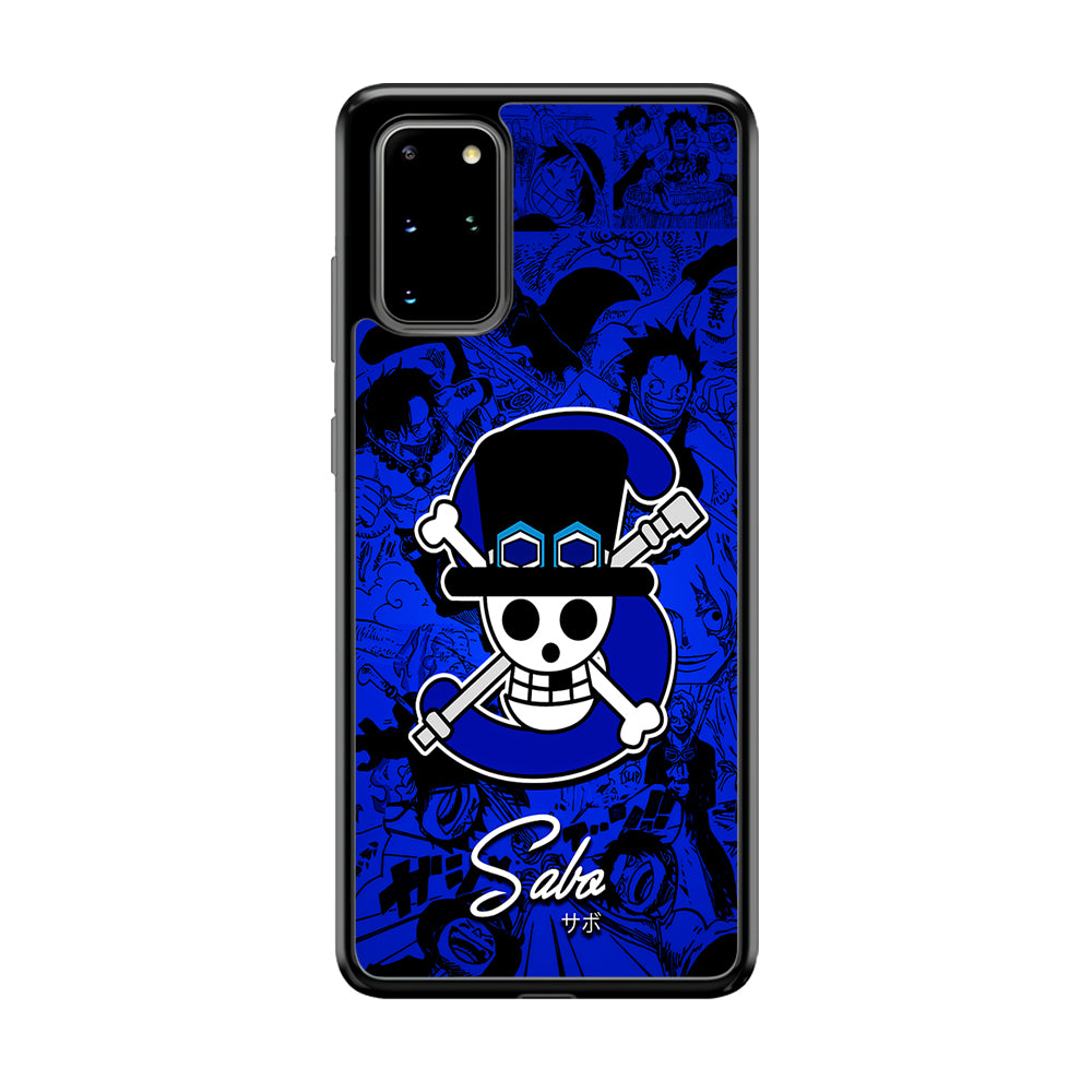 One Piece Sabo Logo Comic Samsung Galaxy S20 Plus Case-Phone Case-Rubber Black (2D Case)-Altracase