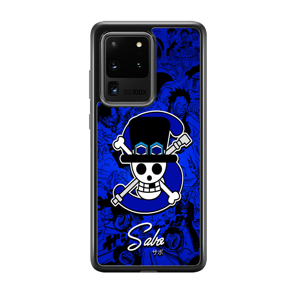 One Piece Sabo Logo Comic Samsung Galaxy S20 Ultra Case-Phone Case-Tempered Glass Case-Altracase