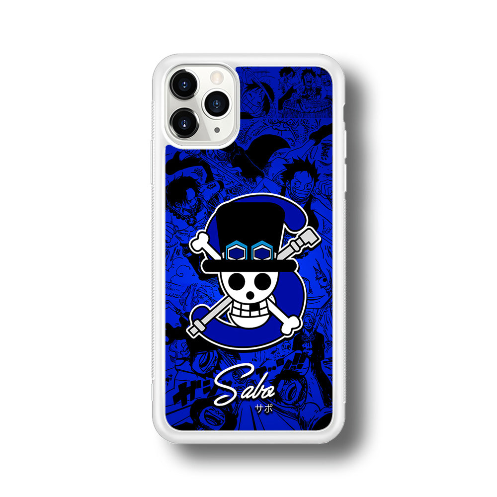 One Piece Sanji Logo Comic iPhone 11 Pro Max Case-Phone Case-Rubber White (2D Case)-Altracase