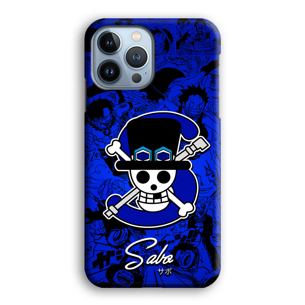 One Piece Sabo Logo Comic iPhone 15 Pro Case-Phone Case-Tempered Glass Case-Altracase