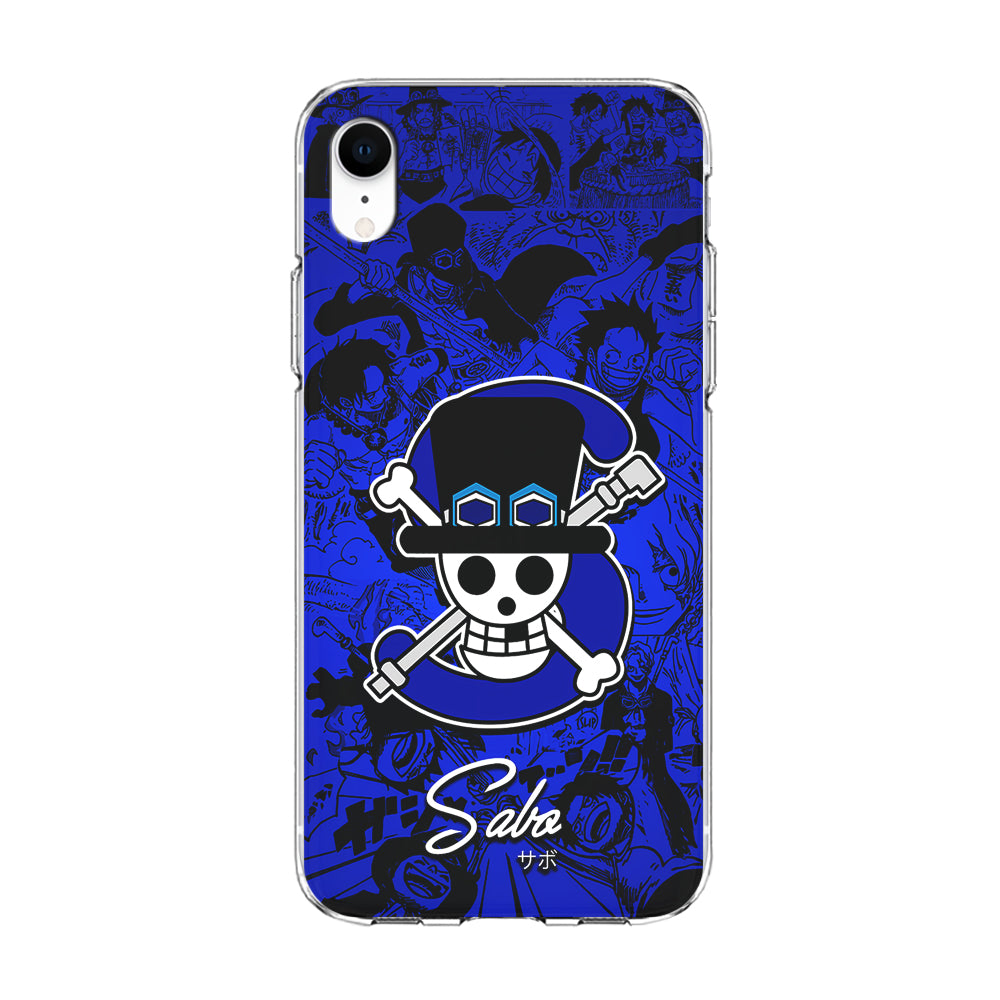 One Piece Sabo Logo Comic iPhone XR Case-Phone Case-Clear Soft Case-Altracase