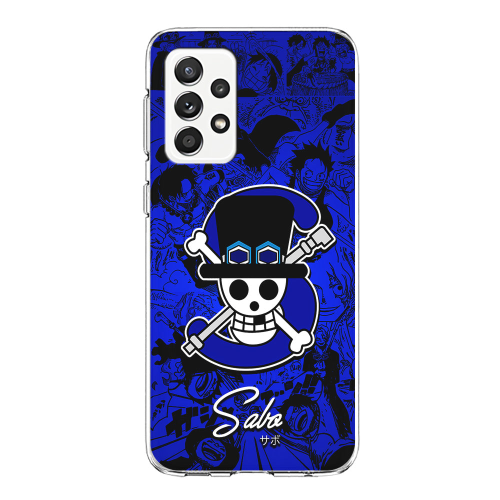 One Piece Sabo Logo Comic Samsung Galaxy A52 Case-Phone Case-Clear Soft Case-Altracase