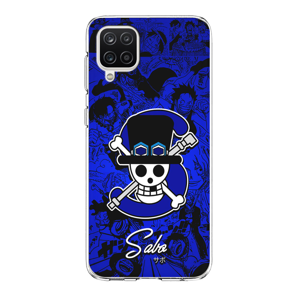 One Piece Sabo Logo Comic Samsung Galaxy A12 Case-Phone Case-Clear Soft Case-Altracase