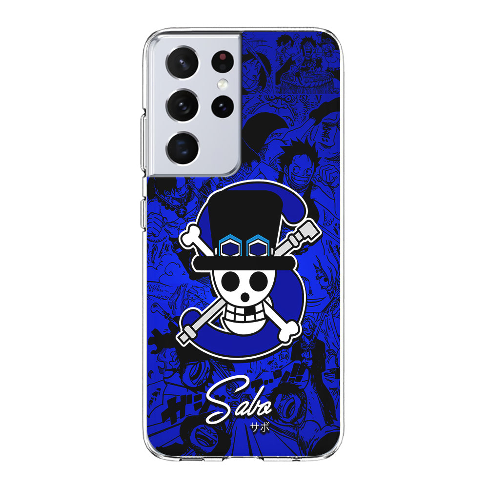 One Piece Sabo Logo Comic Samsung Galaxy S21 Ultra Case-Phone Case-Clear Soft Case-Altracase