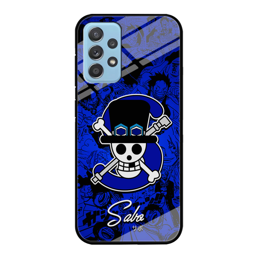 One Piece Sabo Logo Comic Samsung Galaxy A72 Case-Phone Case-Tempered Glass Case-Altracase