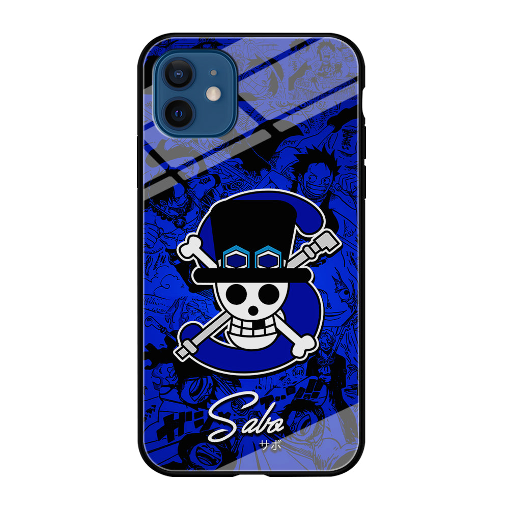 One Piece Sabo Logo Comic iPhone 12 Mini Case-Phone Case-Tempered Glass Case-Altracase