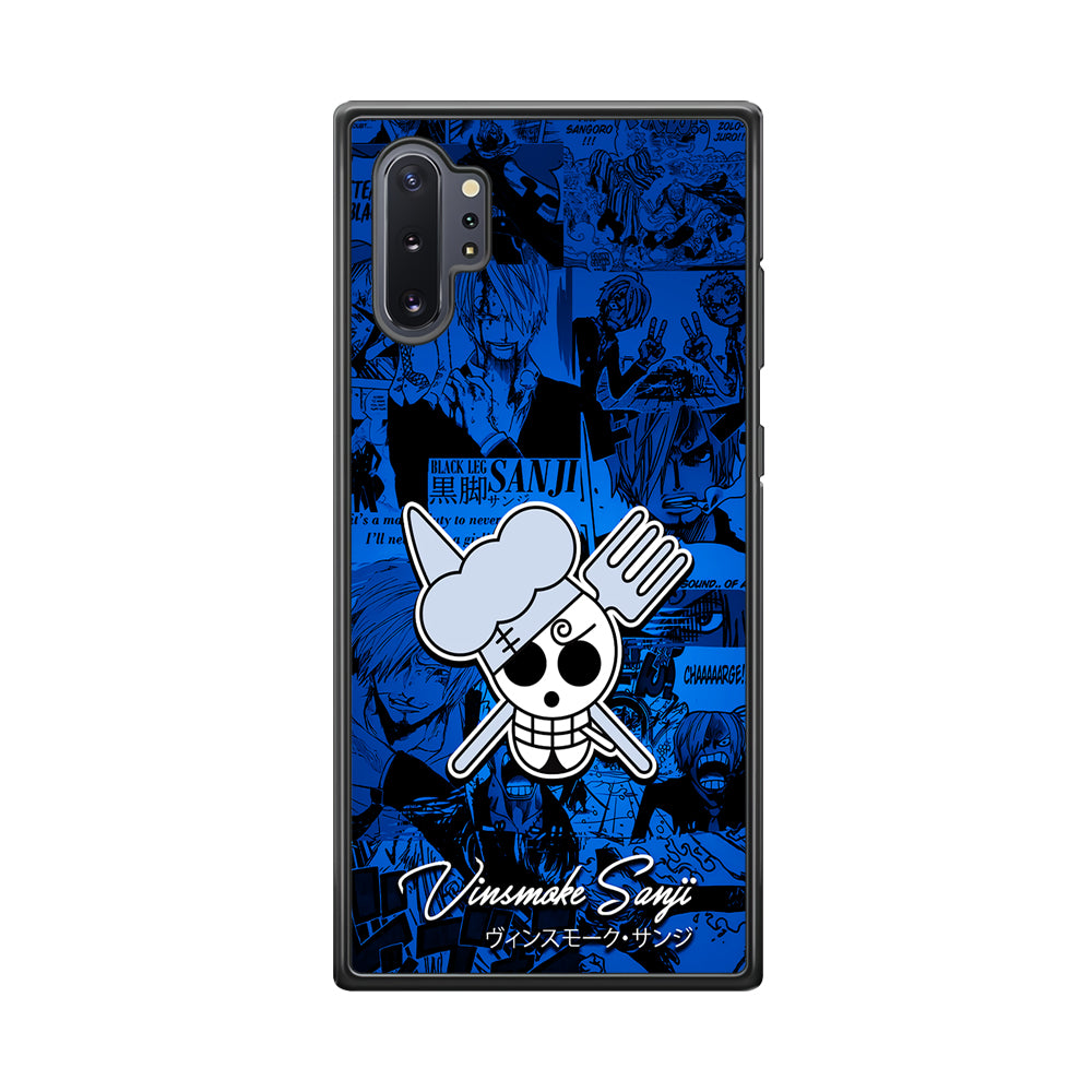 One Piece Sanji Logo Comic Samsung Galaxy Note 10 Plus Case-Phone Case-Tempered Glass Case-Altracase