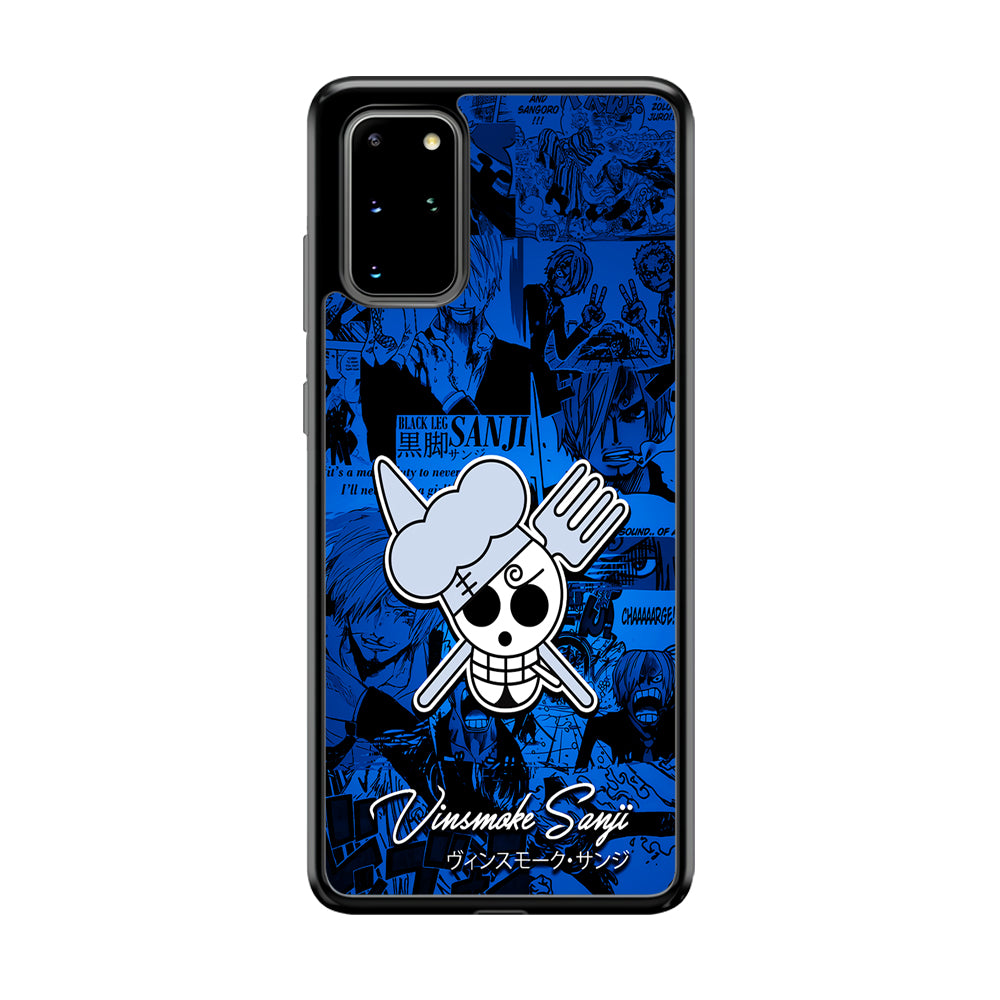 One Piece Sanji Logo Comic Samsung Galaxy S20 Plus Case-Phone Case-Tempered Glass Case-Altracase