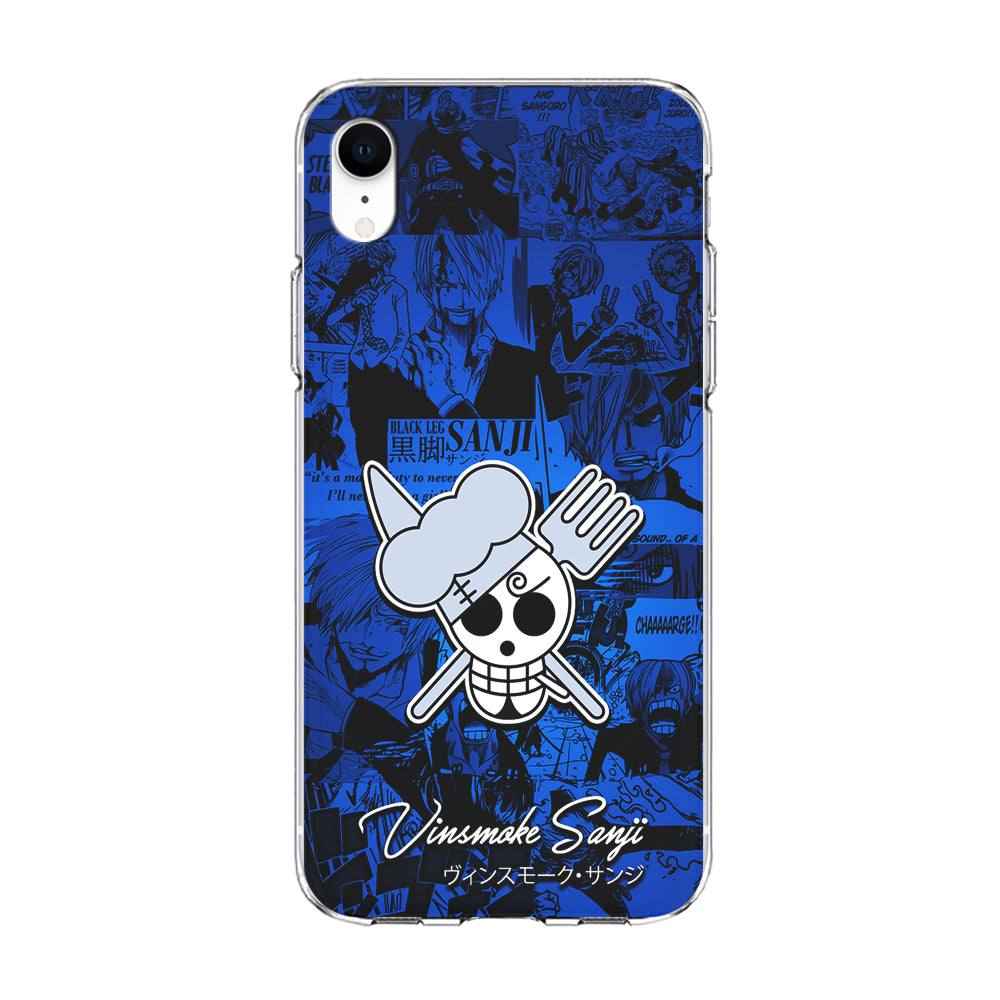 One Piece Sanji Logo Comic iPhone XR Case-Phone Case-Clear Soft Case-Altracase