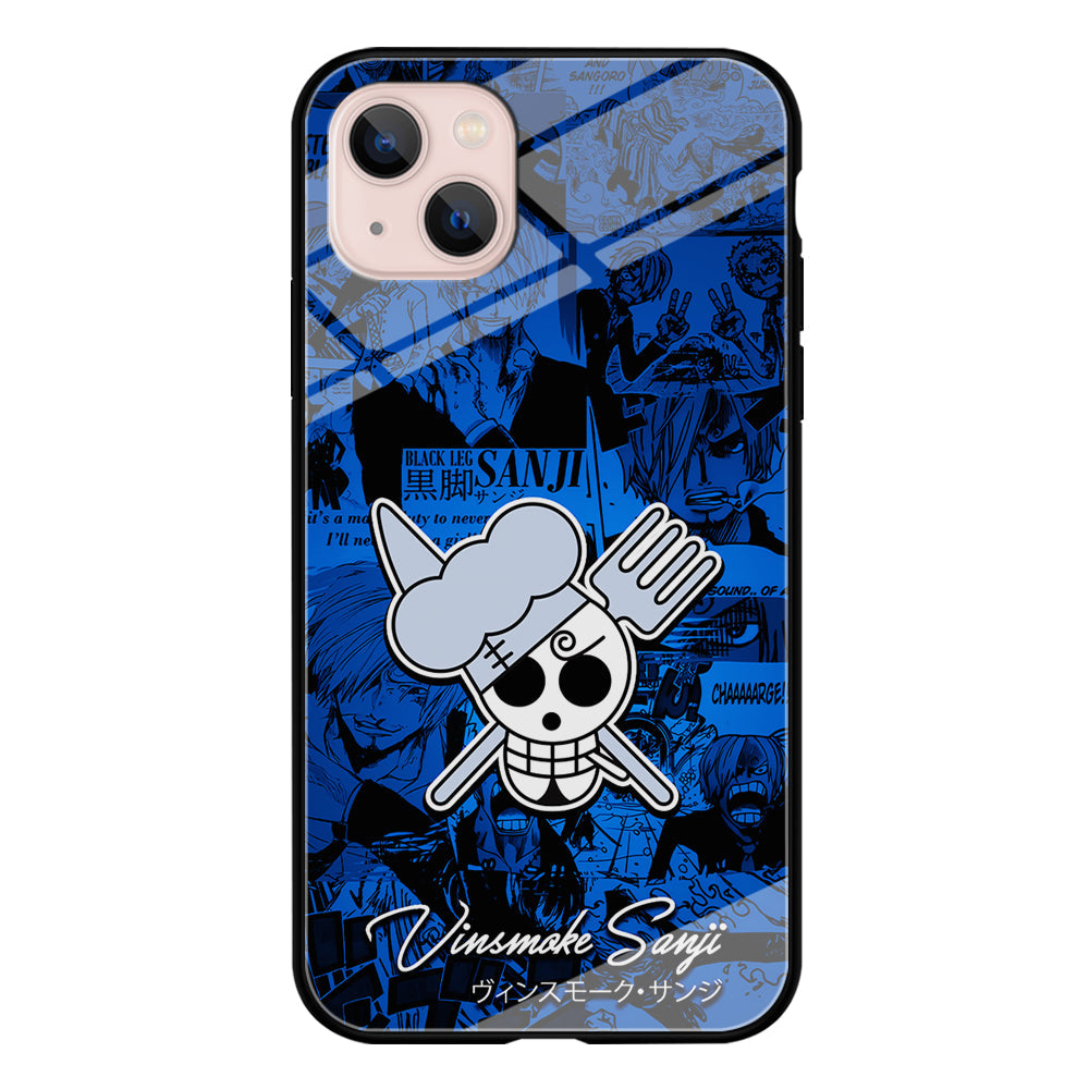 One Piece Sanji Logo Comic iPhone 14 Plus Case-Phone Case-Tempered Glass Case-Altracase