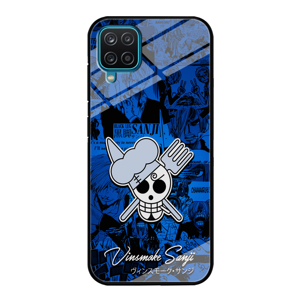 One Piece Sanji Logo Comic Samsung Galaxy A12 Case-Phone Case-Tempered Glass Case-Altracase