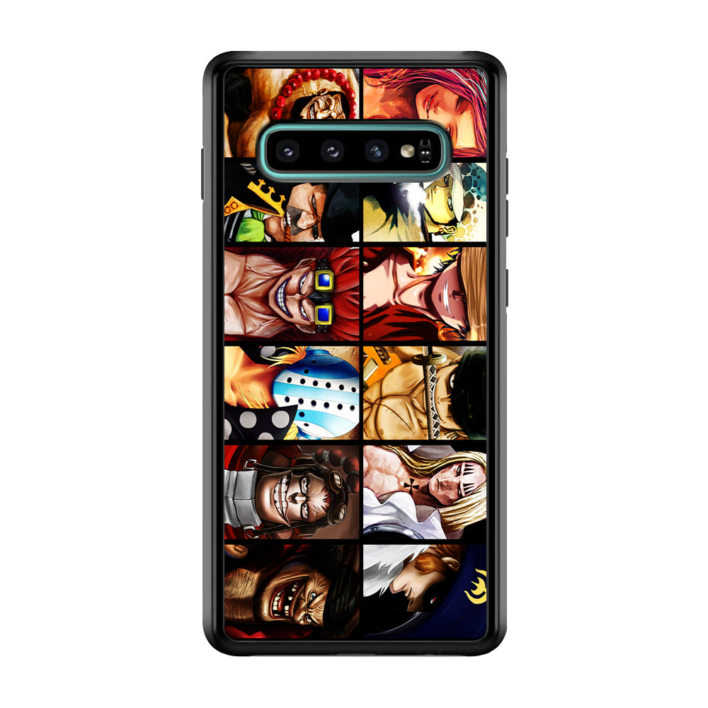 One Piece Supernova Samsung Galaxy S10 Case-Phone Case-Rubber Black (2D Case)-Altracase