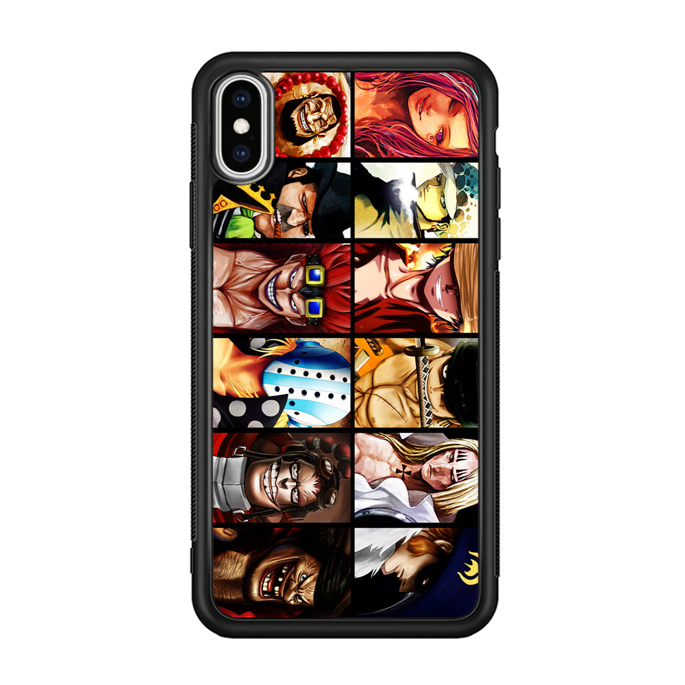 One Piece Supernova iPhone Xs Case-Phone Case-Rubber Black (2D Case)-Altracase