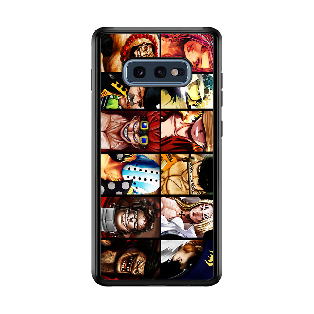 One Piece Supernova Samsung Galaxy S10E Case-Phone Case-Rubber Black (2D Case)-Altracase