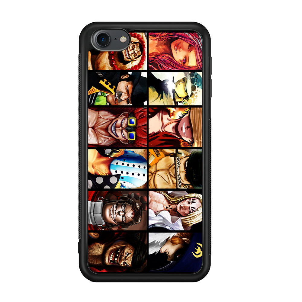 One Piece Supernova iPod Touch 6 Case-Phone Case-Rubber White (2D Case)-Altracase